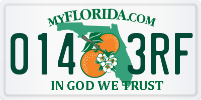 FL license plate 0143RF