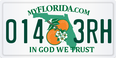 FL license plate 0143RH