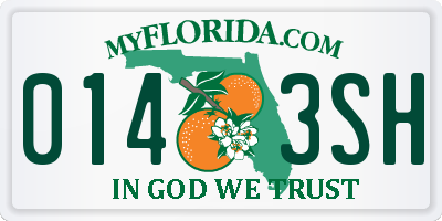 FL license plate 0143SH