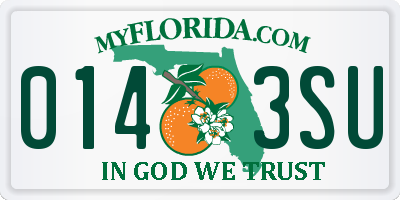 FL license plate 0143SU