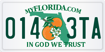 FL license plate 0143TA
