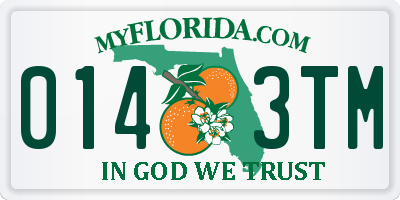 FL license plate 0143TM