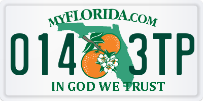FL license plate 0143TP