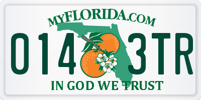 FL license plate 0143TR