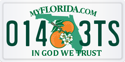 FL license plate 0143TS