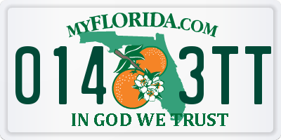 FL license plate 0143TT