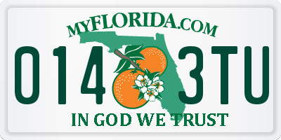 FL license plate 0143TU