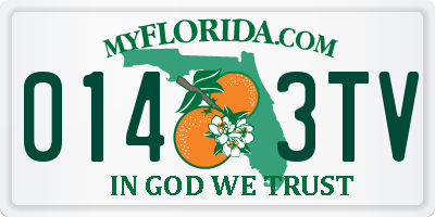 FL license plate 0143TV