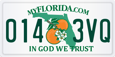 FL license plate 0143VQ
