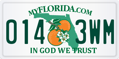 FL license plate 0143WM