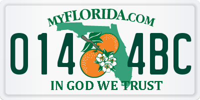 FL license plate 0144BC