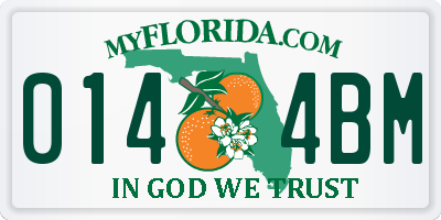 FL license plate 0144BM