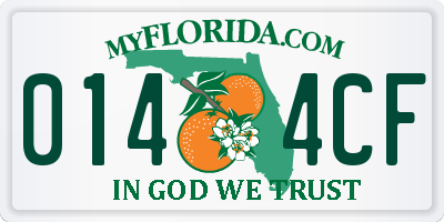 FL license plate 0144CF