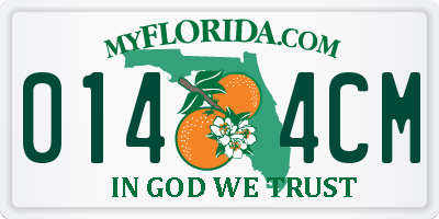 FL license plate 0144CM
