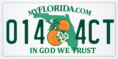 FL license plate 0144CT