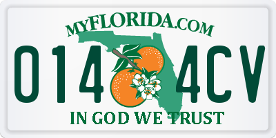 FL license plate 0144CV
