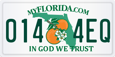 FL license plate 0144EQ