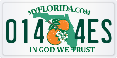 FL license plate 0144ES