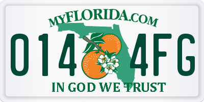 FL license plate 0144FG