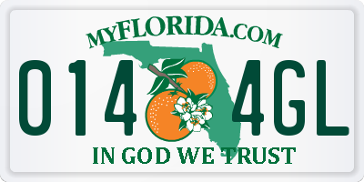 FL license plate 0144GL