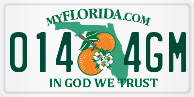 FL license plate 0144GM