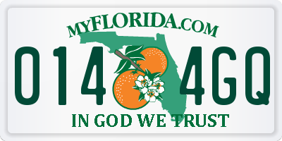 FL license plate 0144GQ
