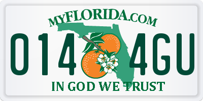 FL license plate 0144GU
