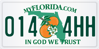 FL license plate 0144HH