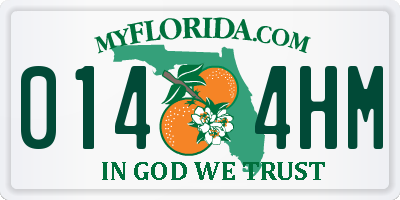 FL license plate 0144HM