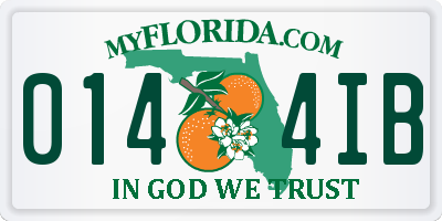 FL license plate 0144IB