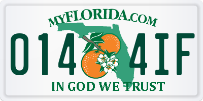 FL license plate 0144IF