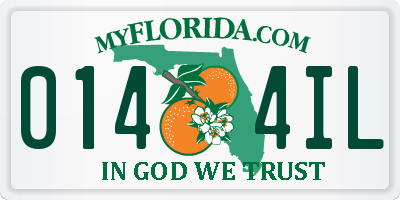 FL license plate 0144IL