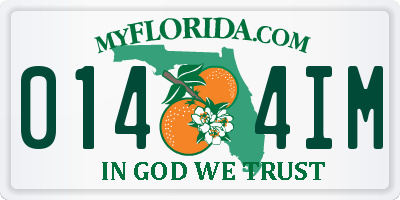 FL license plate 0144IM