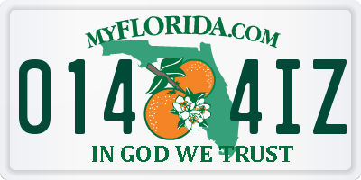 FL license plate 0144IZ