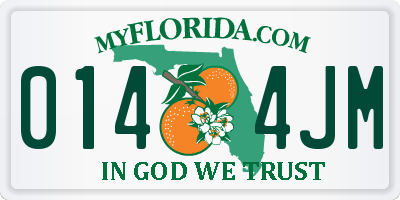 FL license plate 0144JM