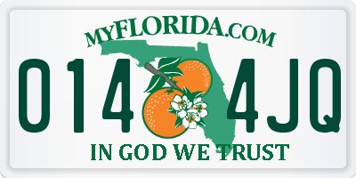 FL license plate 0144JQ