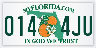 FL license plate 0144JU