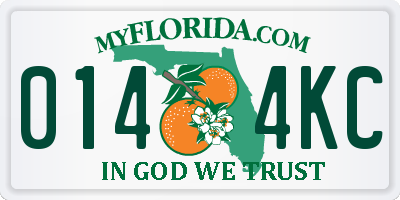 FL license plate 0144KC