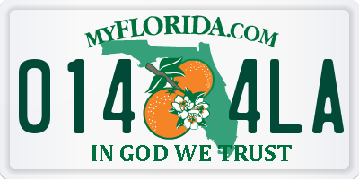 FL license plate 0144LA