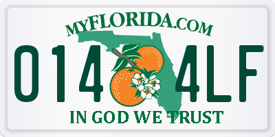 FL license plate 0144LF