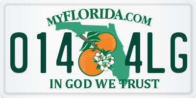 FL license plate 0144LG