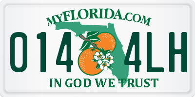 FL license plate 0144LH