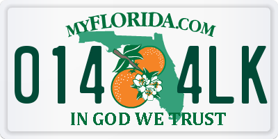 FL license plate 0144LK