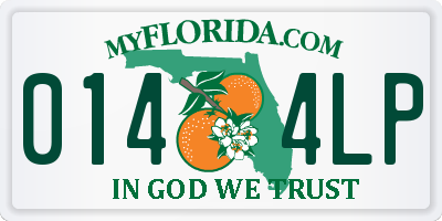FL license plate 0144LP