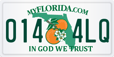 FL license plate 0144LQ