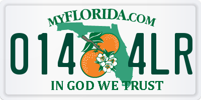 FL license plate 0144LR