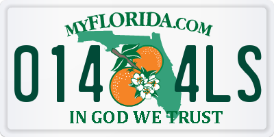FL license plate 0144LS