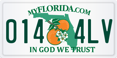 FL license plate 0144LV
