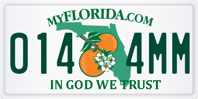 FL license plate 0144MM