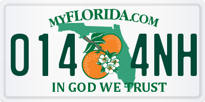 FL license plate 0144NH